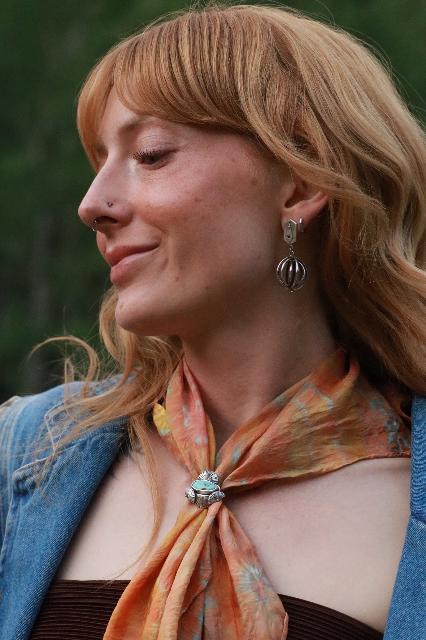 Sun Blossom Turquoise Ring + Bandana Slide