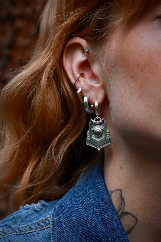 Pyrite Deco Earrings
