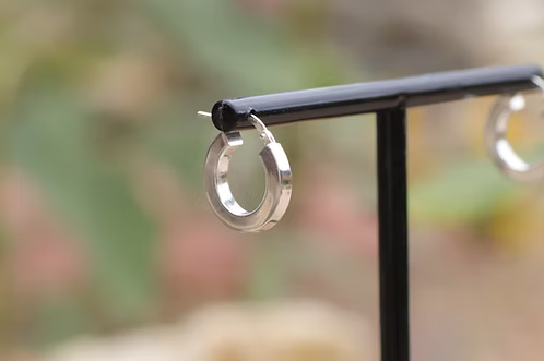 Square Huggie Hoop