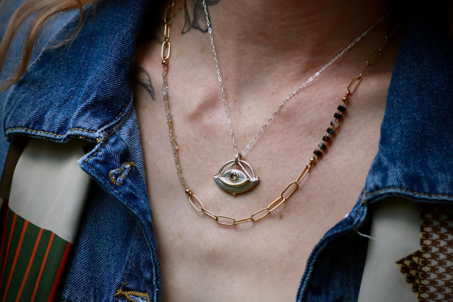 Montana Sapphire Eye Amulet