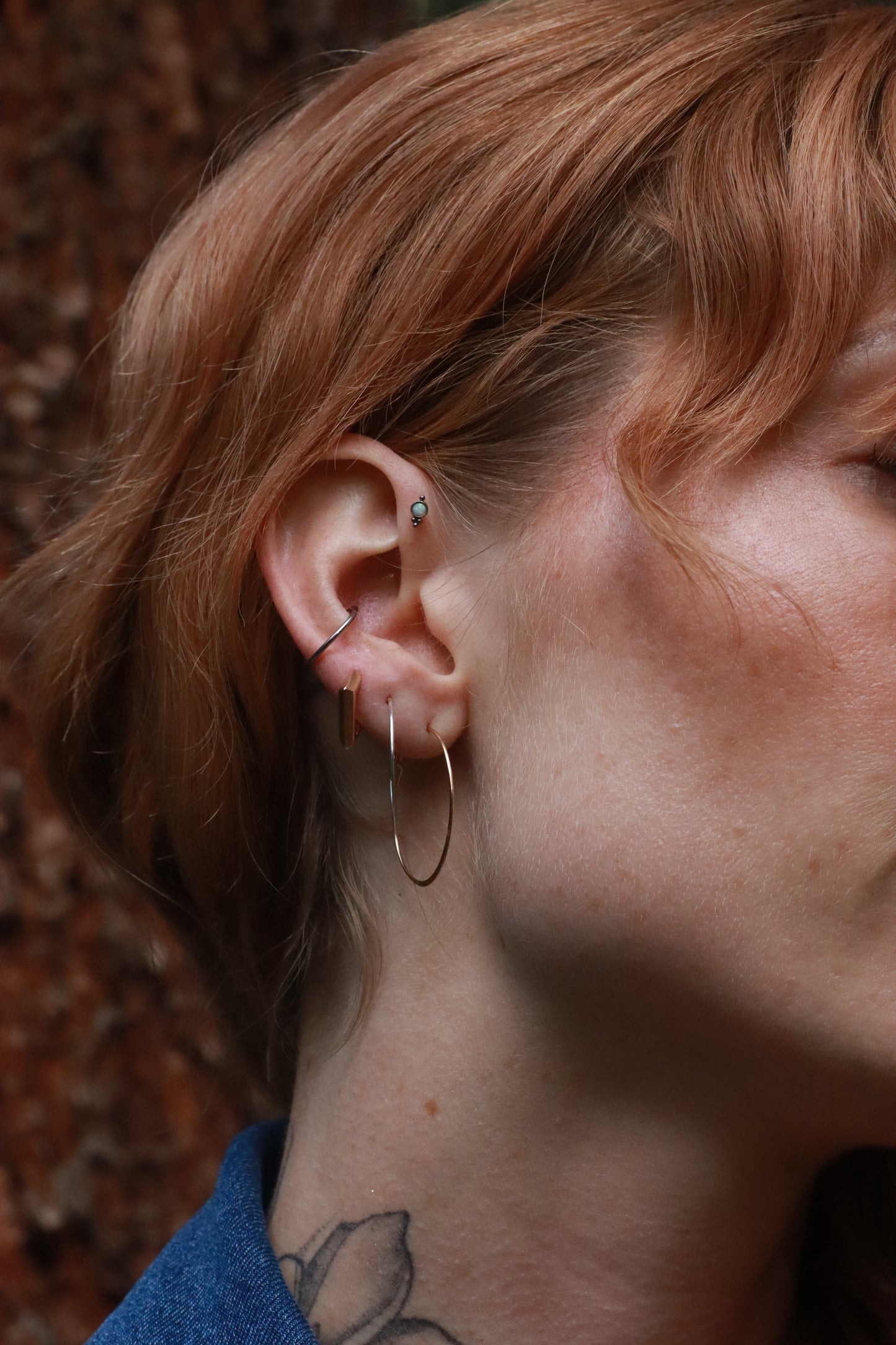 Air-y babe hoops- silver