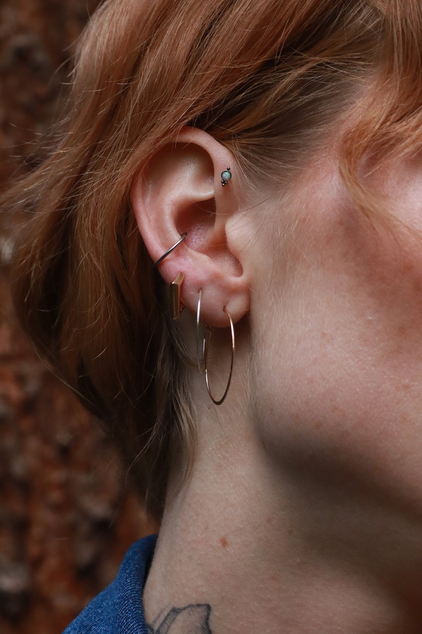 Air-y babe hoops- silver