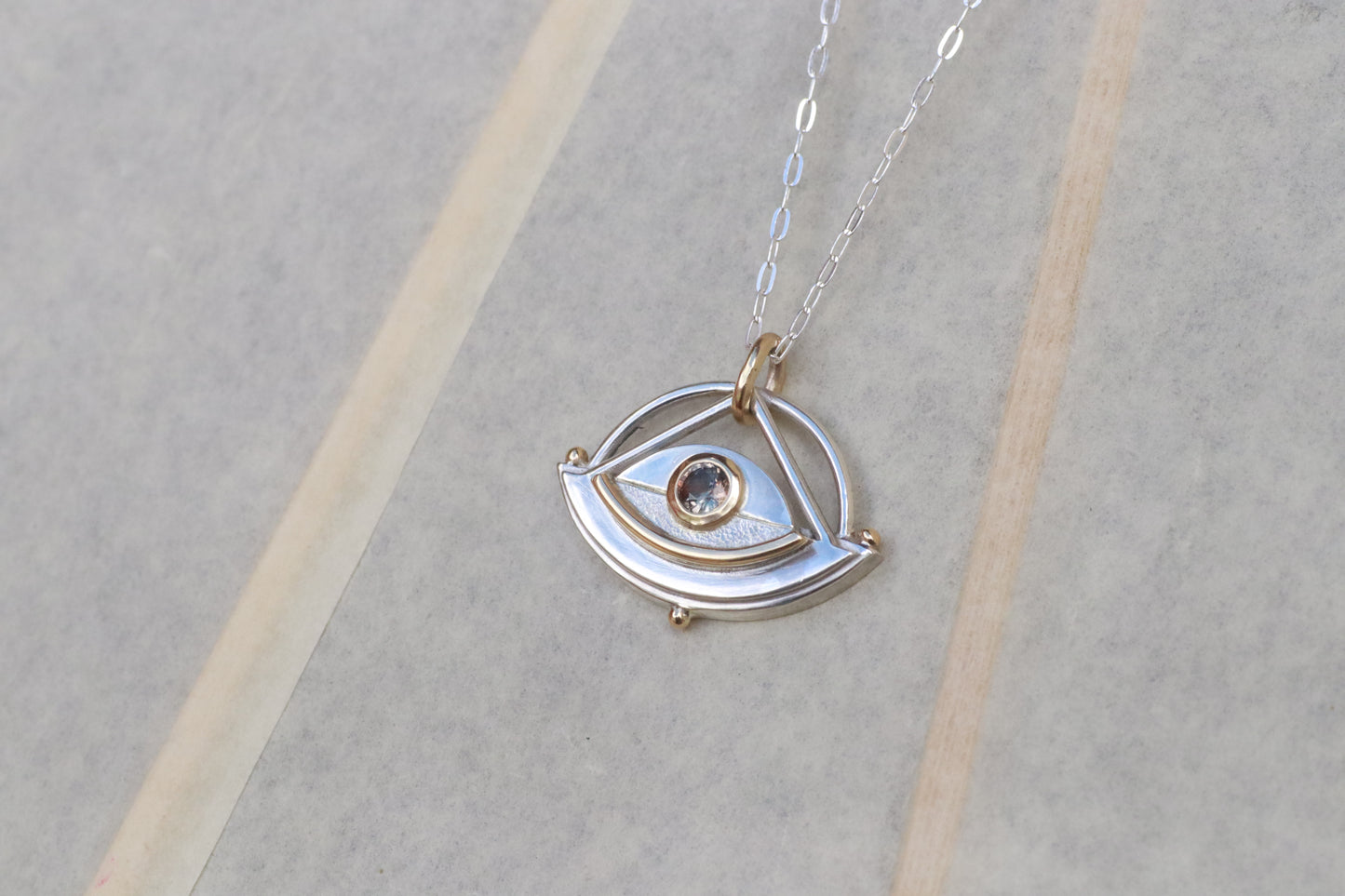 Montana Sapphire Eye Amulet