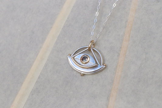 Montana Sapphire Eye Amulet