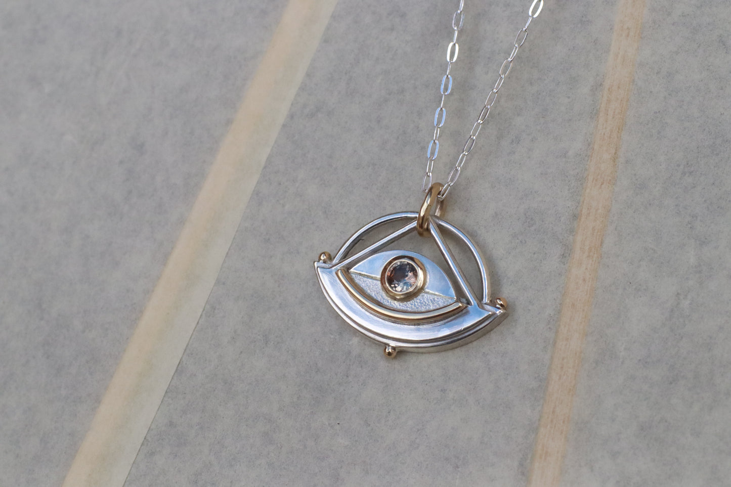 Montana Sapphire Eye Amulet