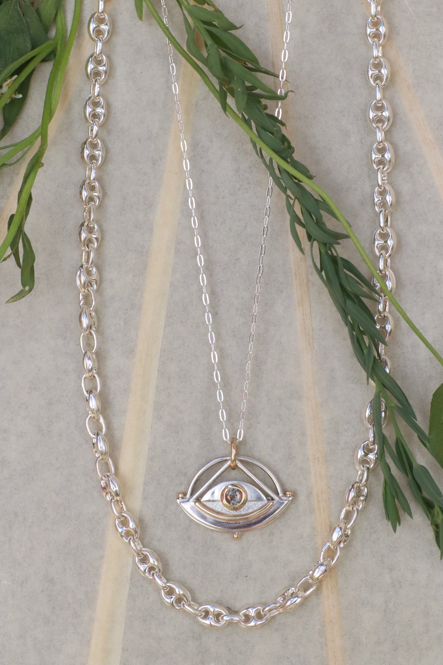 Montana Sapphire Eye Amulet