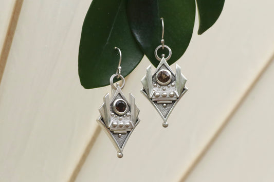 Smokey Deco Earrings