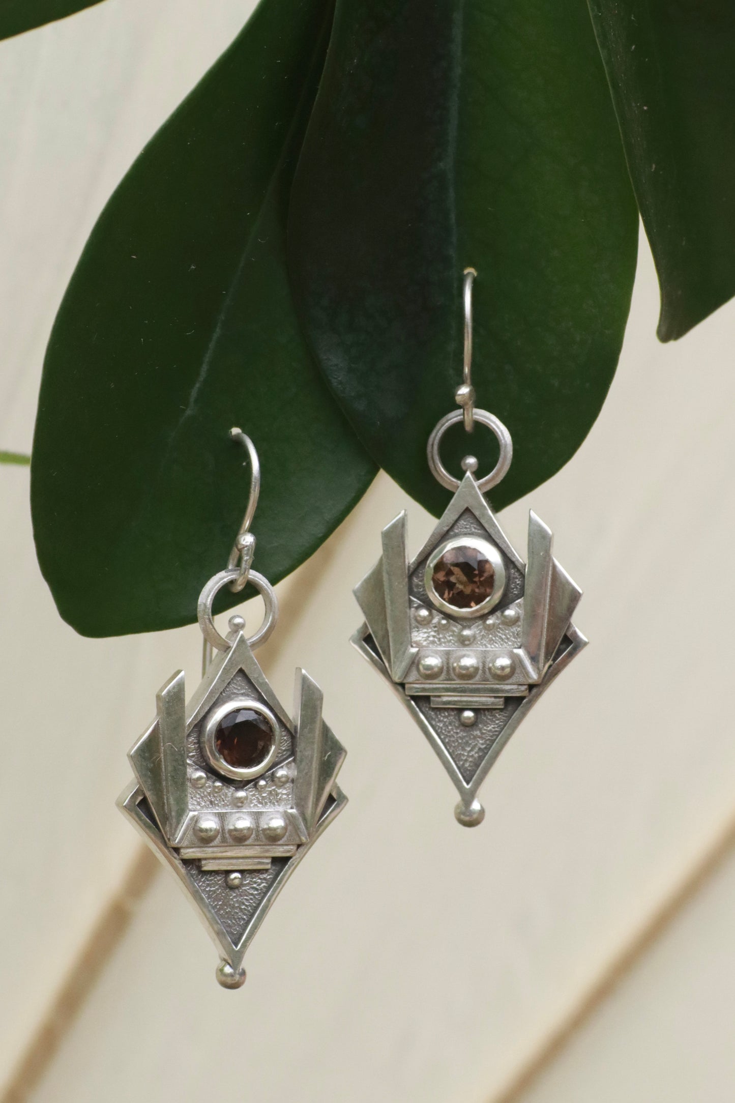 Smokey Deco Earrings