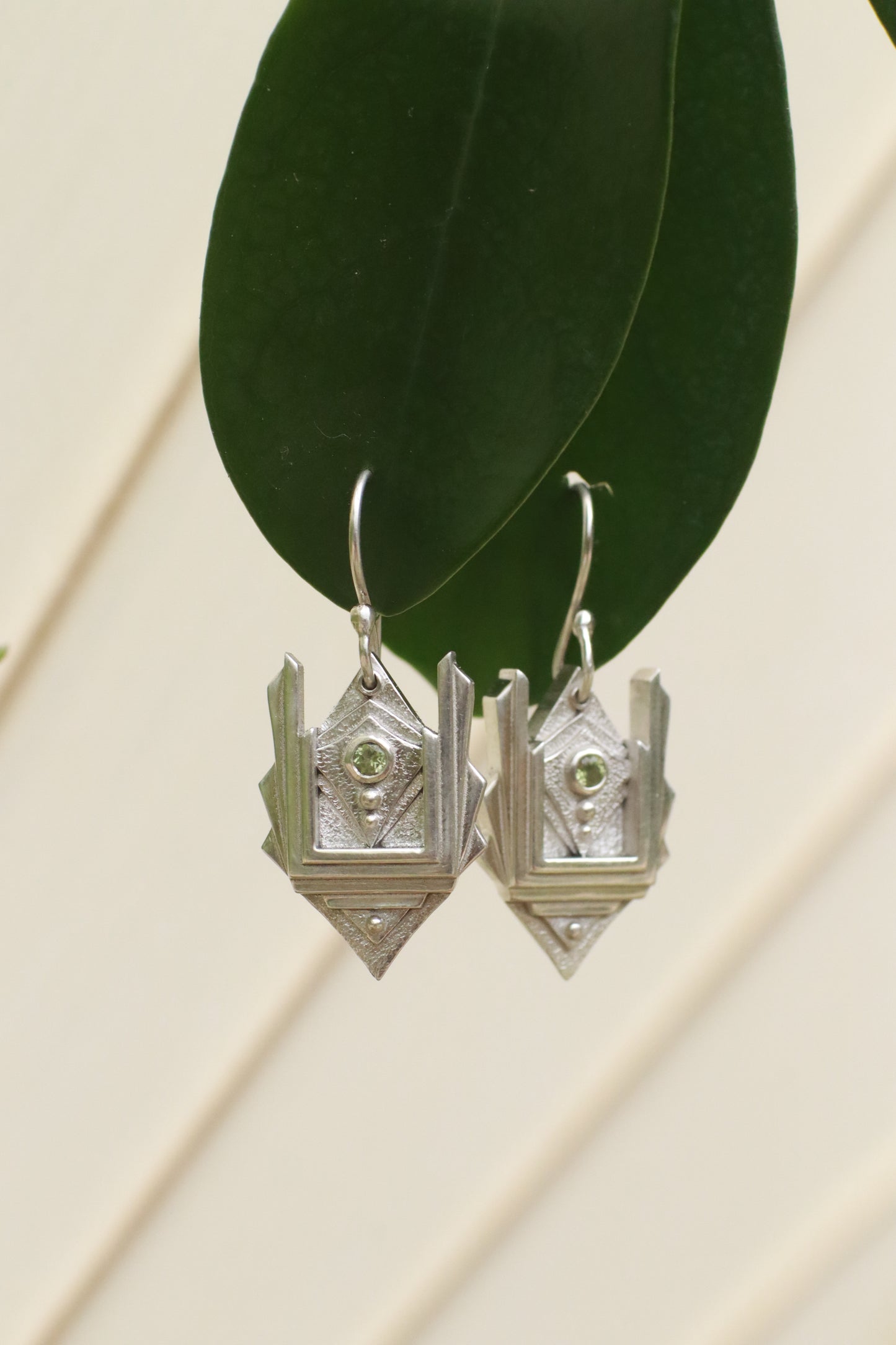 Peridot Deco Earrings