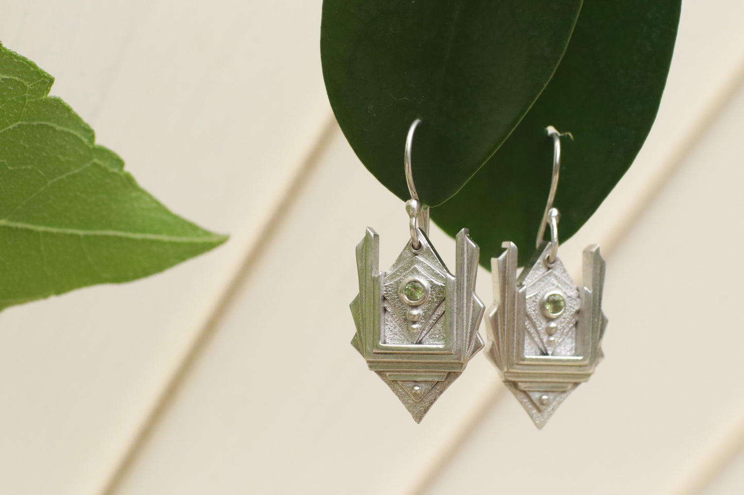 Peridot Deco Earrings