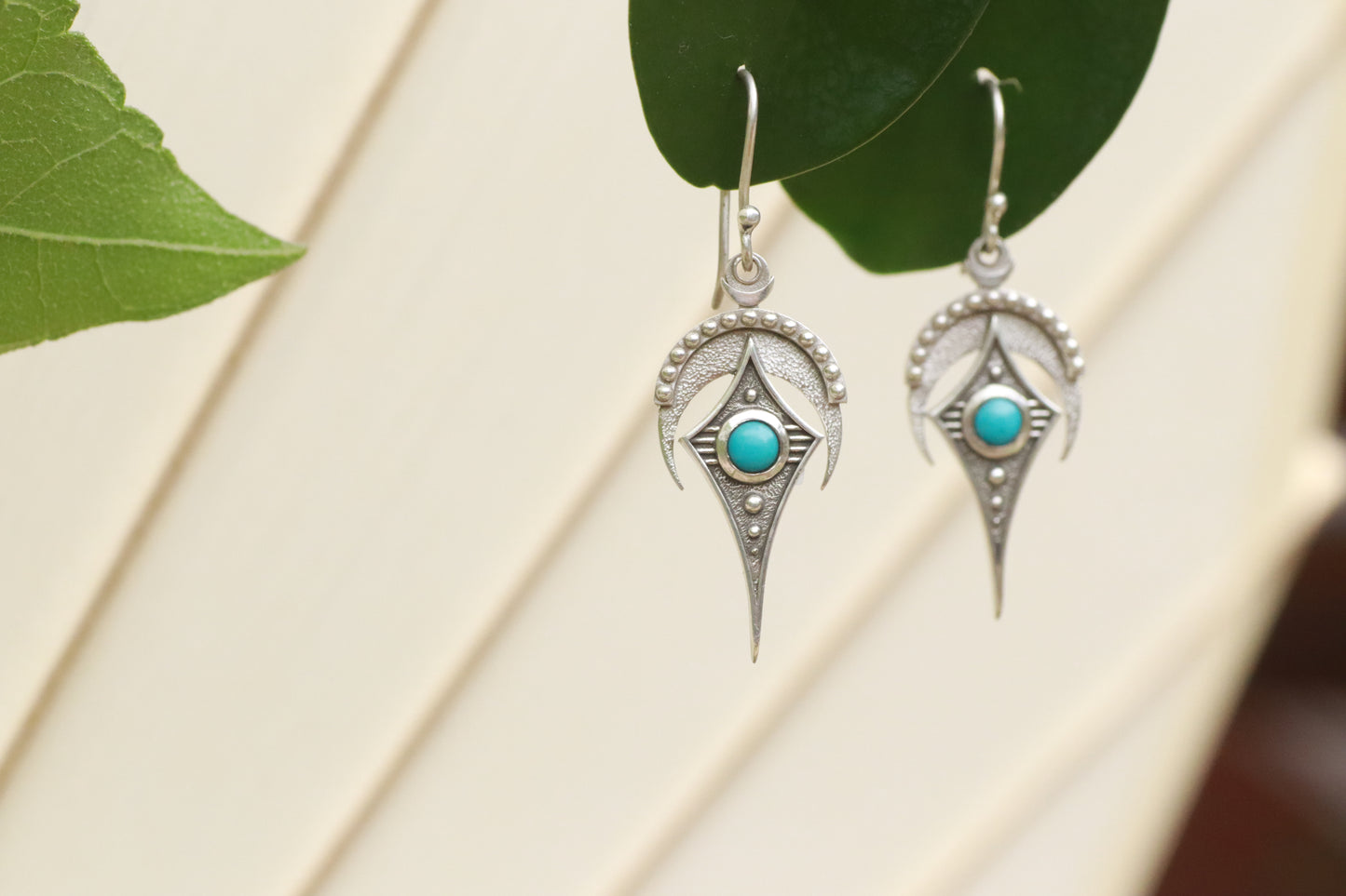 Turquoise Western Deco Earrings