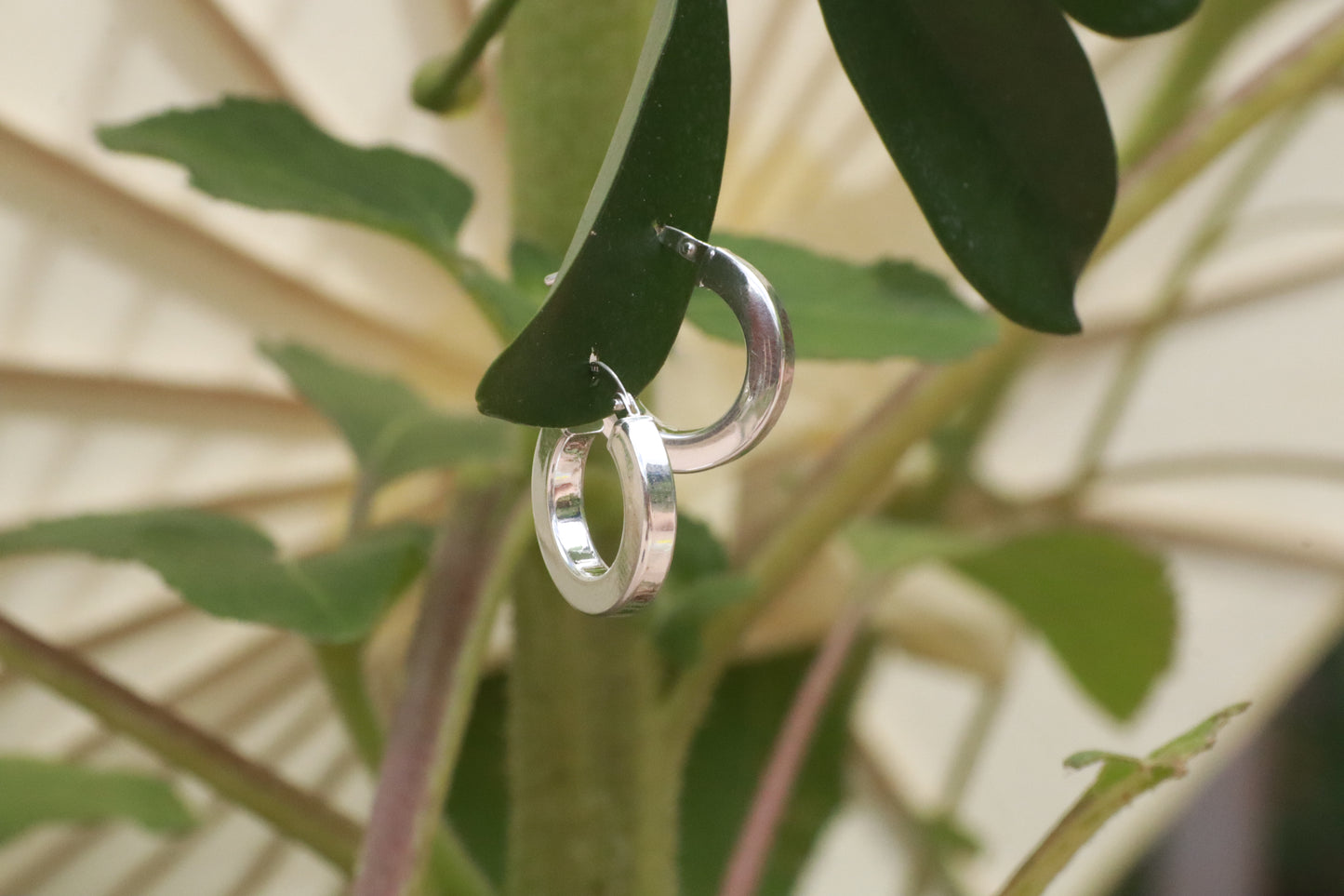 Square Huggie Hoop