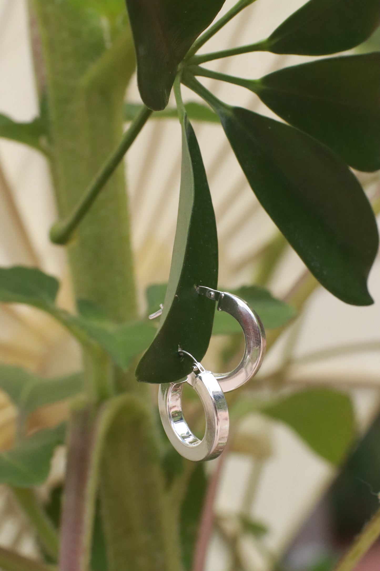 Square Huggie Hoop