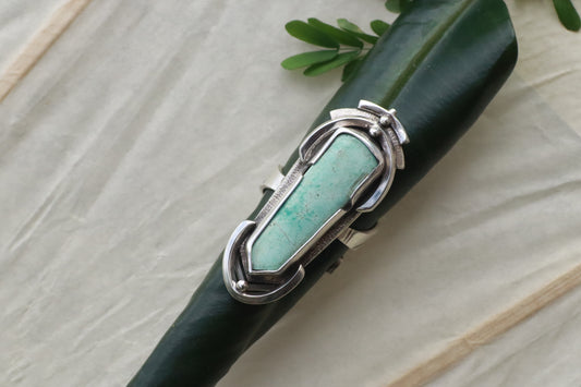 Western Deco Turquoise Ring + Bandana Slide