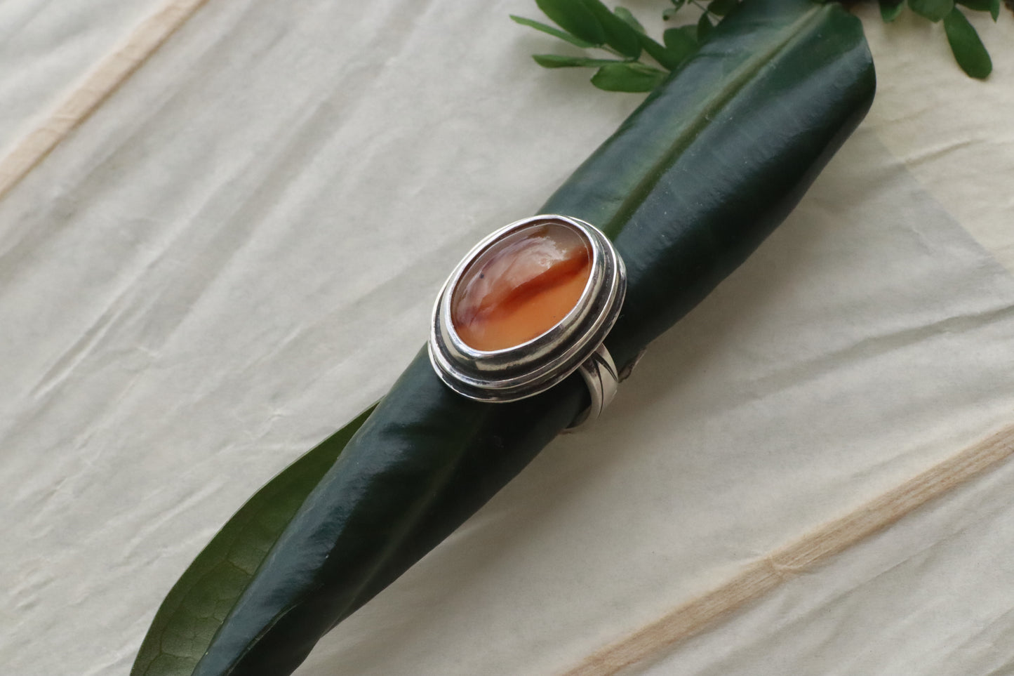Montana Agate Ring + Bandana Slide