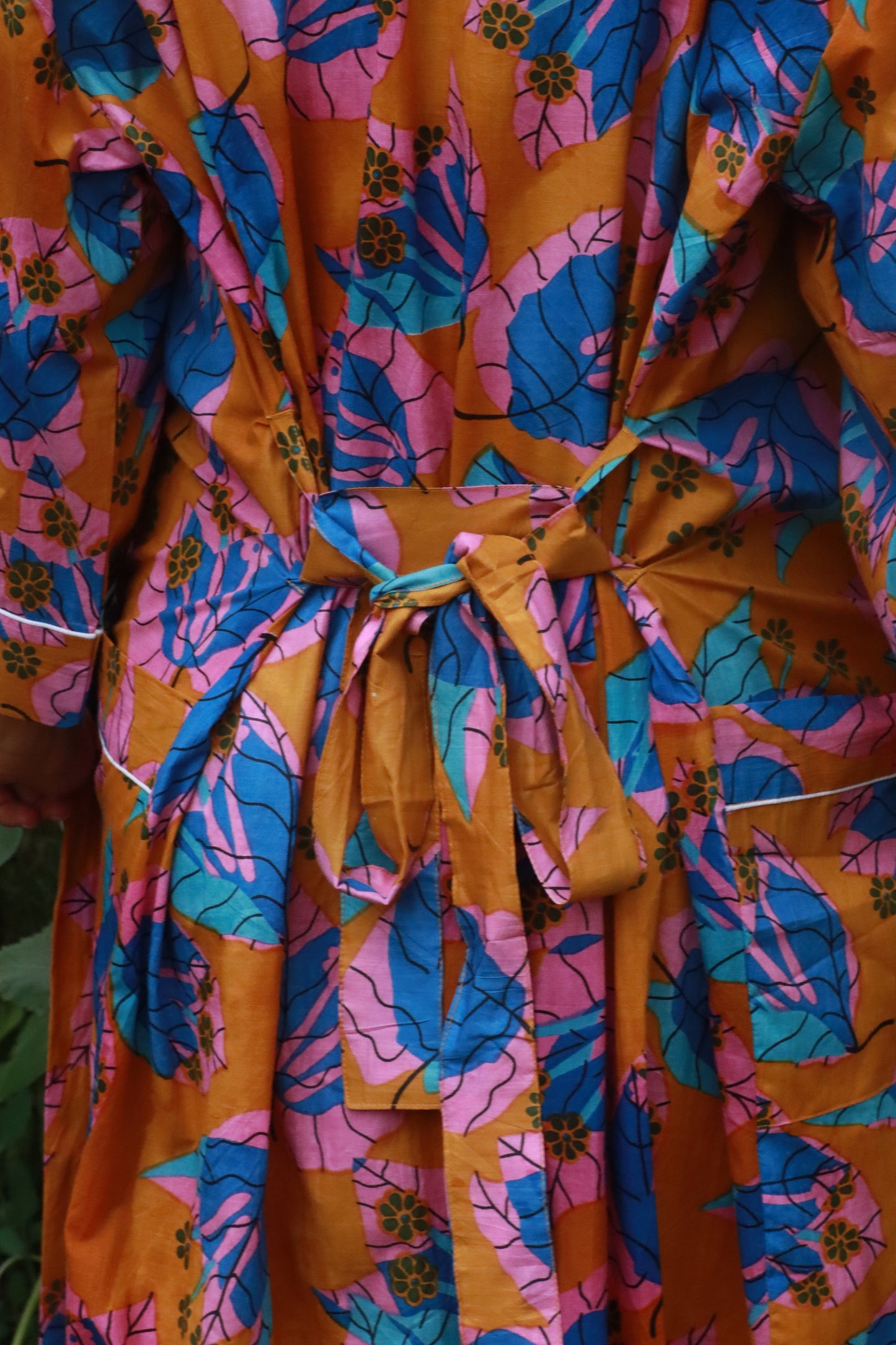 Colorful Block Print Kimono
