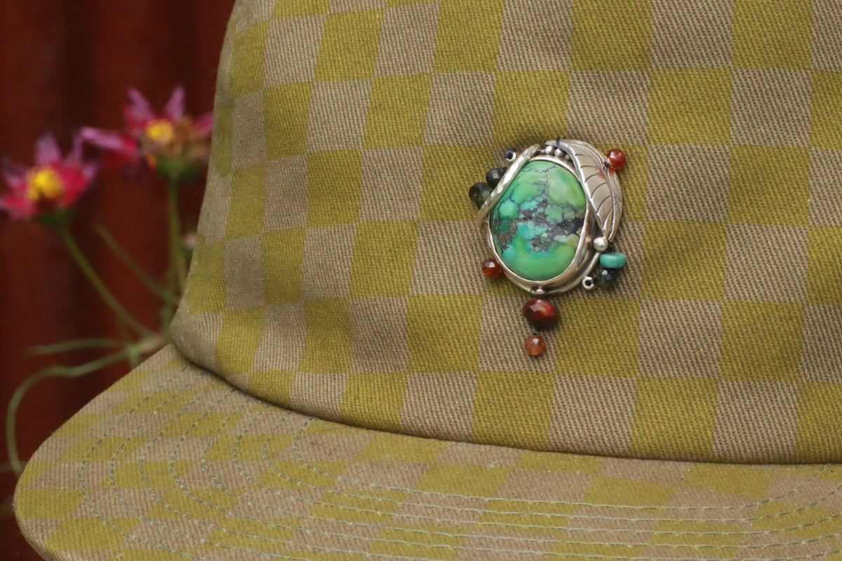Cactus Tonel Checkerboard Hat