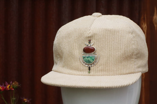 Cream Corduroy Hat