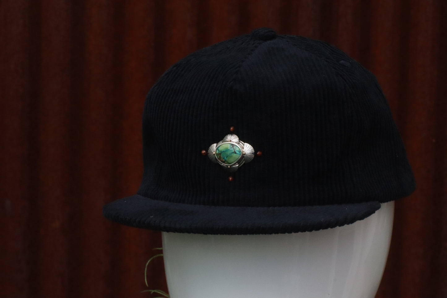 Black Corduroy Hat