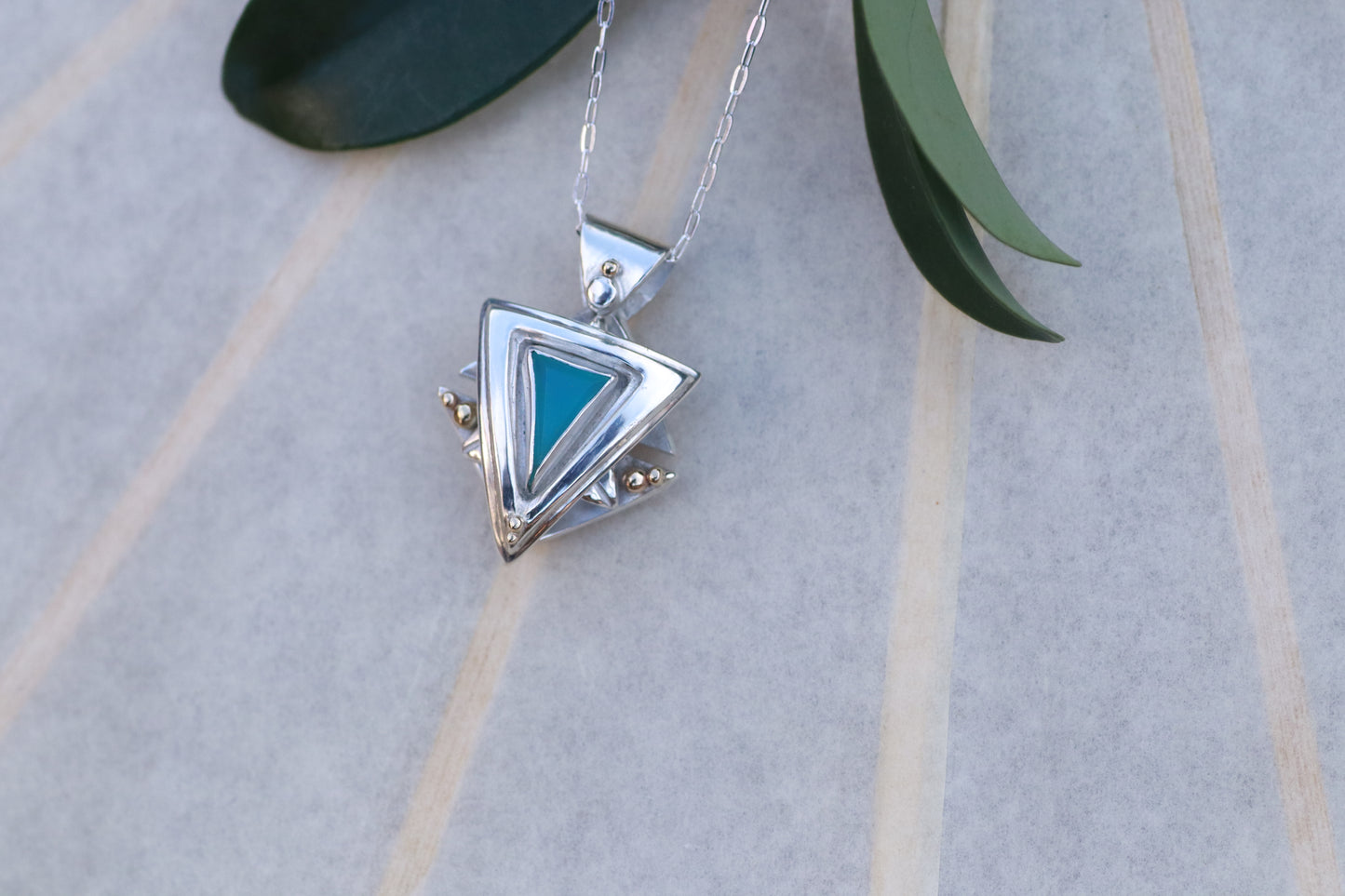 Peruvian Opal Mandala Amulet