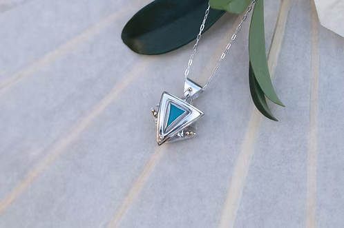 Peruvian Opal Mandala Amulet