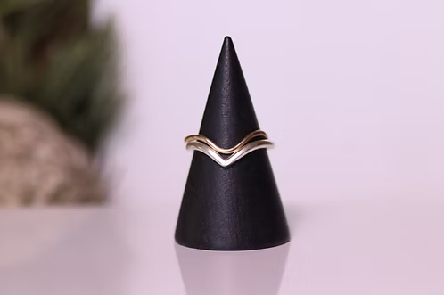 Wavy Arch Stack Ring Set