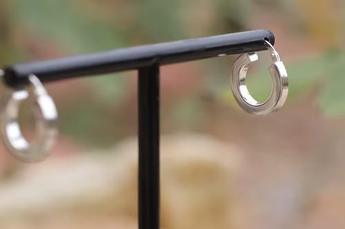Square Huggie Hoop
