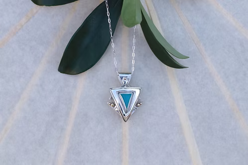 Peruvian Opal Mandala Amulet